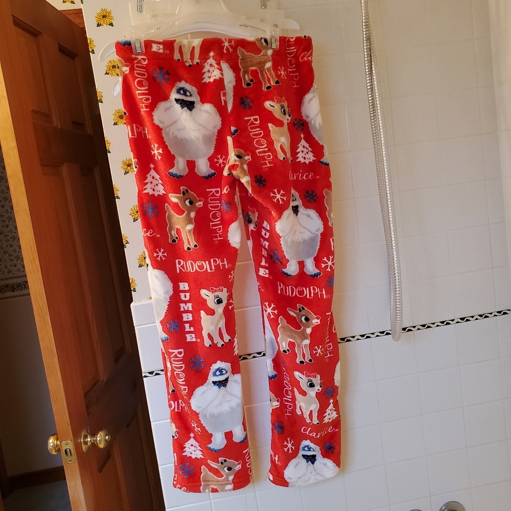 Women's Rudolph the Rednose Reindeer Bumble fleece lounge pants Small